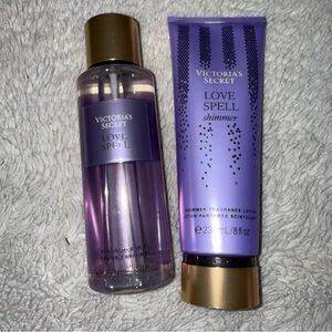 Victoria Secret Love Spell shimmer lotion & spray